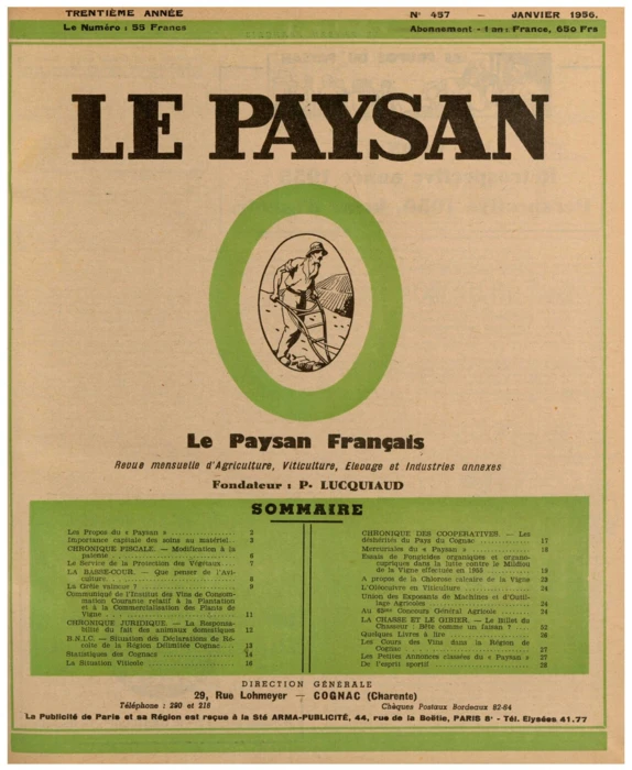 N°01 - Janvier 1956