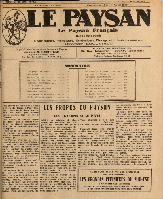N°01 - Janvier 1946